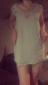 Want A Peek Under My Little Blue Dress? — Gif