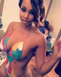 Cutey With Body Paint On.