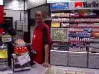 Gas Station Cashier Rendering Good Service