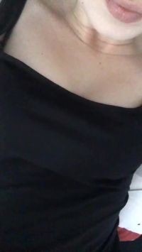 Laying In My Cute Black Dress :)