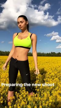 Yellow Sports Nike Bra