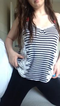 Pale Boobies And Hairy Pussy!