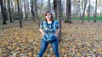 Pulling Down Her Pantyhose In The Park