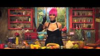 Nicki Minaj Spraying Cream On Herself