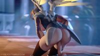 Mercy Riding A Dildo