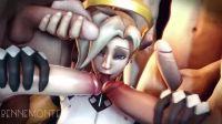 Mercy Happily Taking On Multiple Dicks