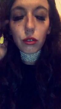 A Horny Swallowing Cum Bitch