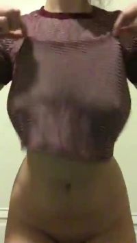Slowly Revealing Her Tits