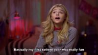 Chloe Grace Moretz Talks About Freshman Year