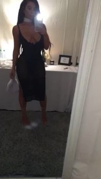 Tonight's Black Dress Cleavage