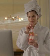 Caprice In Almflitzer Soft Drink Ad