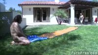 Unpleasant Surprise At End Of Slip-n-slide