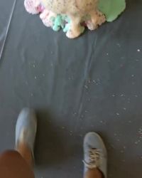 Stepping On A Squishy Ice Cream Cushion