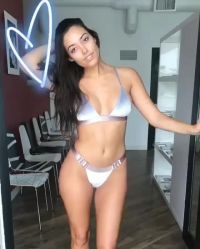 Samaria Regalado Turning Around And Showing Her Stuffing