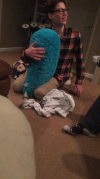 Special-ED Jacks Off On Body Pillow