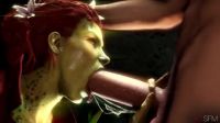 Poison Ivy Gives A Messy Blowjob,