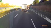 Motorcyclists Crashes Into Road Sign Truck