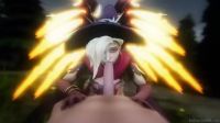 Yet Another Witch Mercy Blowjob