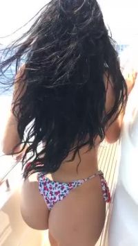 Mexican Model Jailyne Ojeda On A Boat