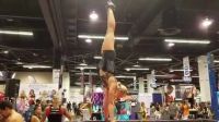 Jessie Graff Showing Flexibility