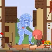 Slime girl footjob gif