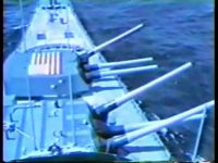 USS Iowa Suffers An Explosion In Her Number Two Turret During A Gunnery Exercise Off Puerto Rico, 19th April 1989. 47 Sailors Were Killed.