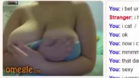 Bath Towel Can't Contain Her Melons