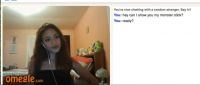Cute Girl Shocked By My Monster