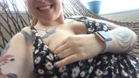 Playing Around In The Hammock While The Neighbors Are Out