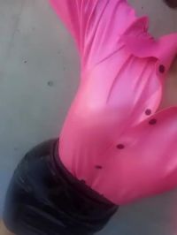 Eri Showing Latex Skirt And Blouse