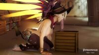 Mercy Deepthroating A Dildo