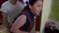 Just A Mom Serving Dinner.