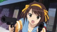 MADWOMAN GUNNING DOWN HEATHENS