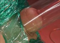 Girl Gets Suction Cupped, Gift Wrapped, And Machined