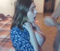 Huge Boobs Teen Gets Huge Facial