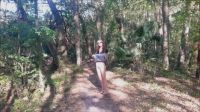 Finished On Her Face In The Forest