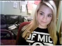 Quick Flash From A Stunning Blonde