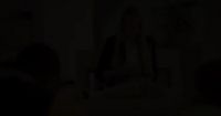 Blonde College Girl In School Uniform Watching Her Brother And His Friend Study