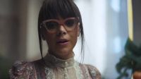 Hailee Steinfeld in glasses & thigh highs