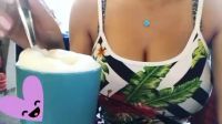 Foam Coffee And Cleavage