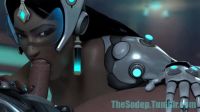 Symmetra Giving A Rapid Blowjob
