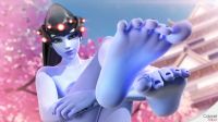 Widowmaker Showing Her Soles Off