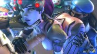 Widowmaker Plays With Genji While Ana Plays With Her