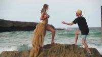 Taking A Fall During SI 2018 Photoshoot