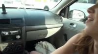 Jessica Lynn Having Fun In The Car