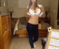 Removing Her Sexy White Bra
