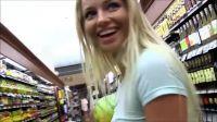 Cute Girl Flashing Her Nice Tits In Aisle 4