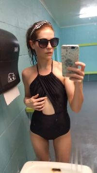 Almost Caught In The Pool Bathroom