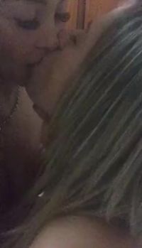 Topless Amateurs Making Out