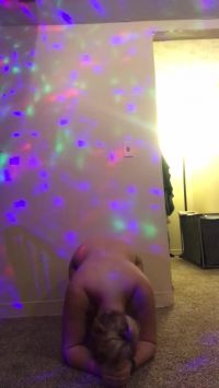 Practicing My Naked Yoga. Just Started Attempting Headstands!